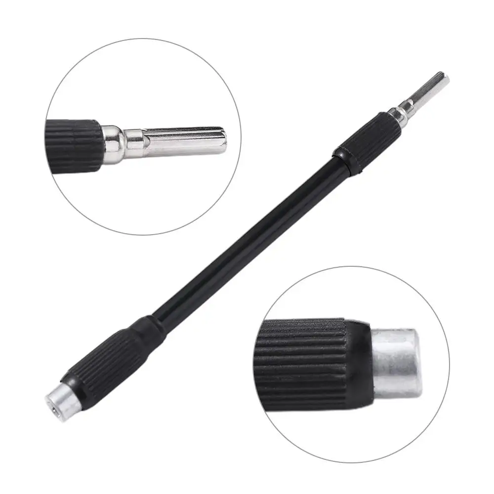 

Adjustable 4mm Hex Bendable Power Tools Screwdriver Shaft Drill Bit Universal Extension Rod Screwdriver Bit Holder