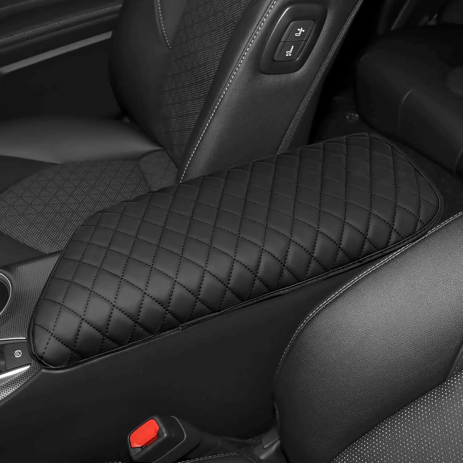 

Center Console Armrest Cover Compatible For Toyota 2018-2024 Camry (Include Hybrid) Accessories Leather Material Center Console