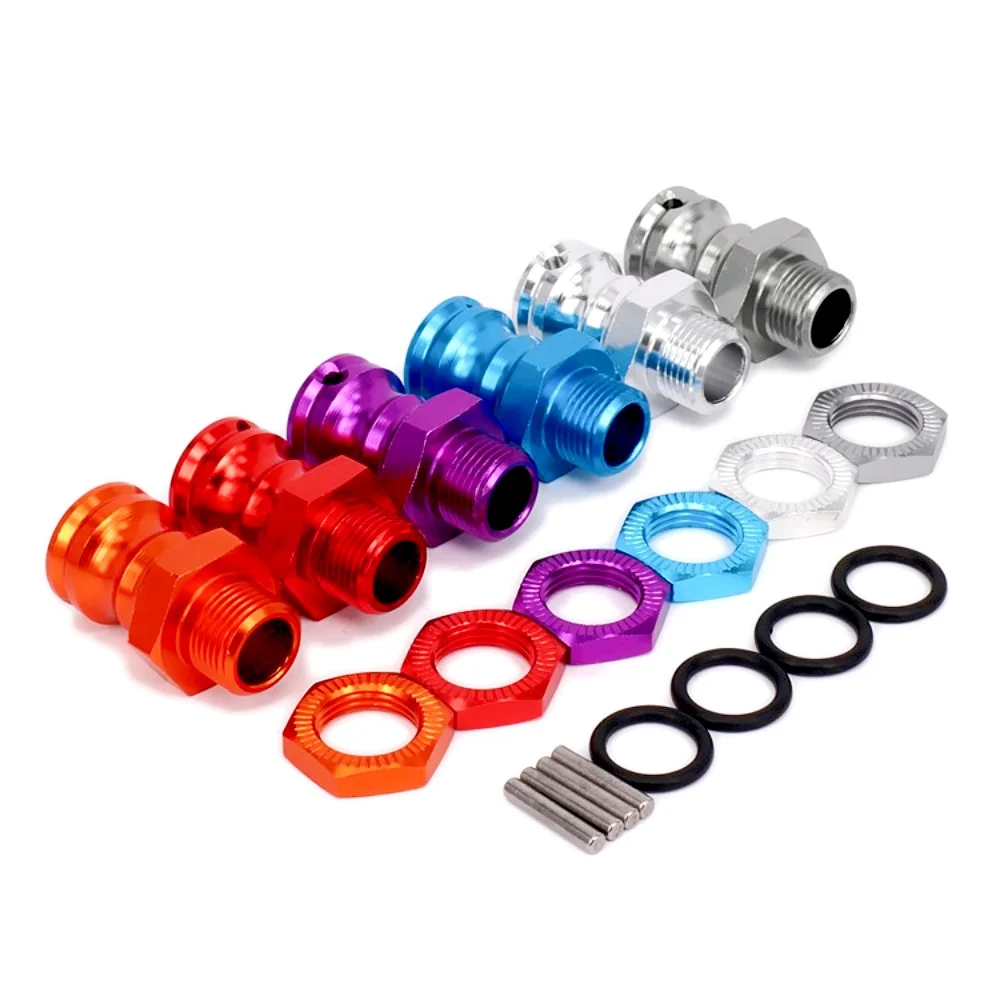 Hex 23mm aluminium wheel extension adapter, transmission hub for HPI HSP ZD Racing CC01 FS Kyosho, 1/8 scale RC car parts, 4 pcs