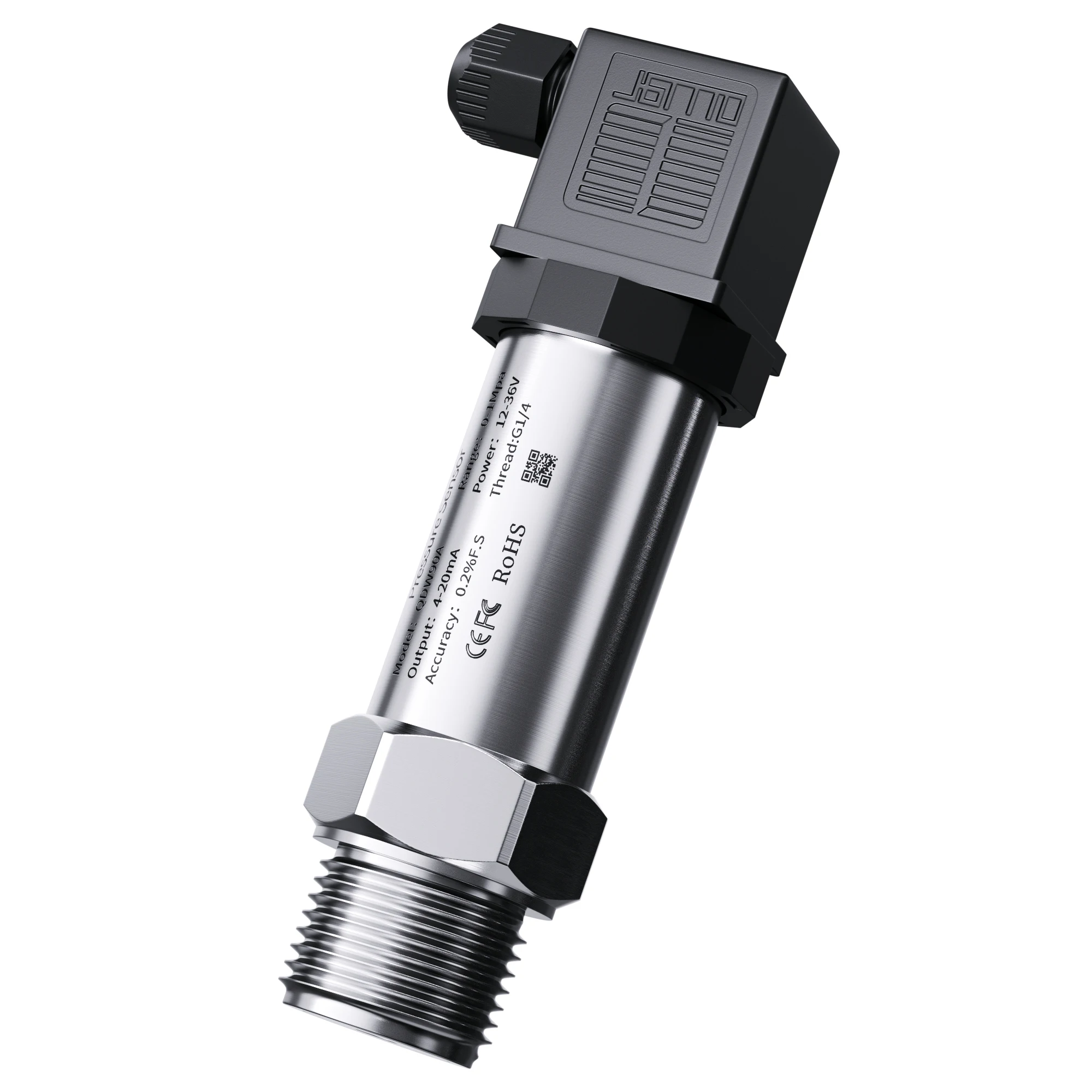 Trasmettitore di pressione aria gas combustibile acqua olio G1/4 12-36V 4-20mA RS485 0-600bar sensore trasduttore di pressione in acciaio inossidabile