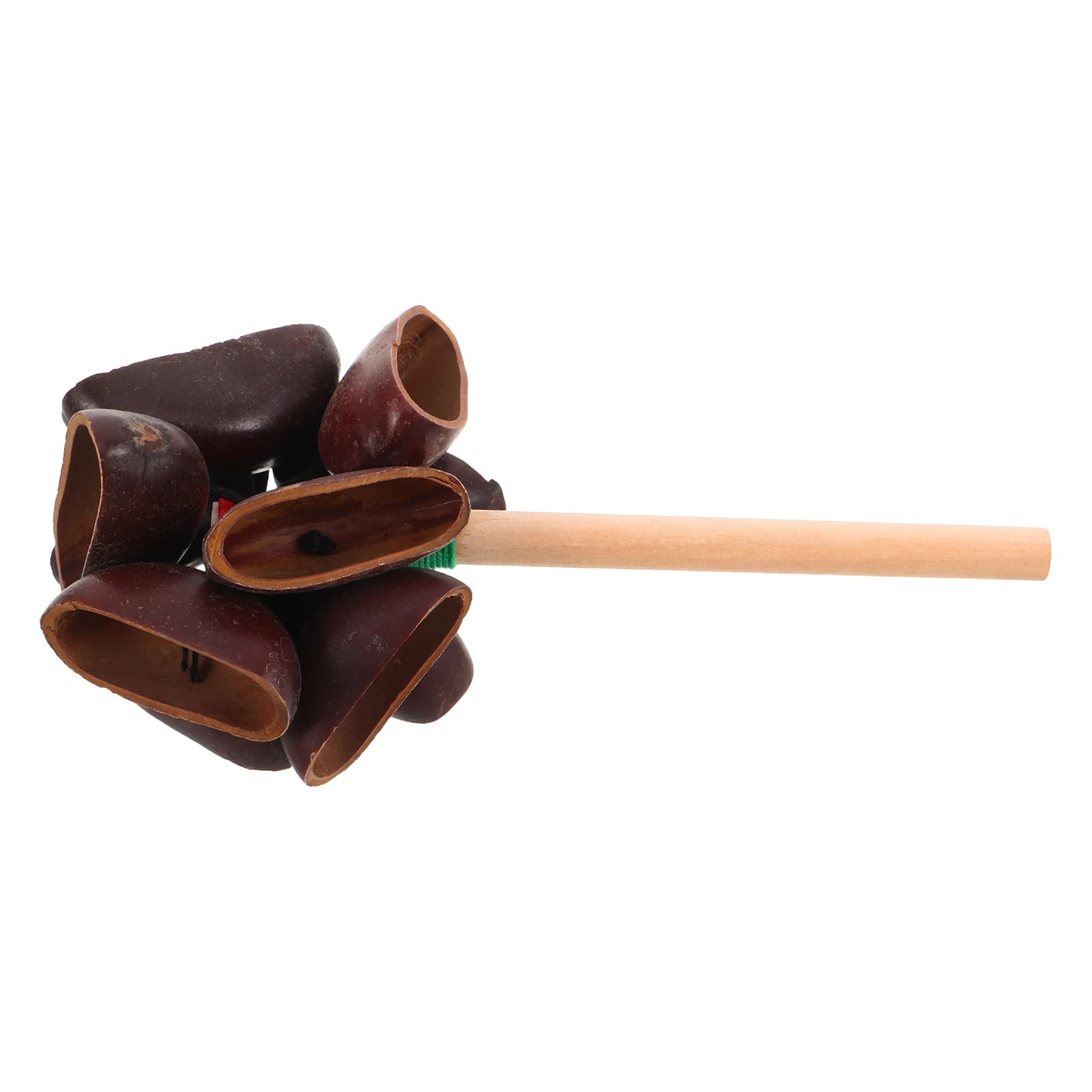 

Fruit Shell Hand Baby Musical Instruments Wood Toddler Handheld Rattles Portable Infant Percussion Safe
