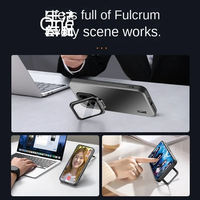 Etui z metalowym uchwytem na aparat do OPPO Find X9 Pro, matowe, odporne na wstrząsy, z ramką ochronną, pokrowiec na Find X9Pro Funda — zdjęcie produktu 4
