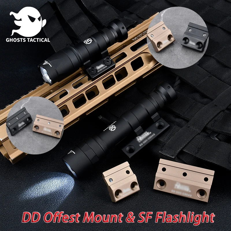 WADSN Tactical Danie Defense DD Mount SF M300 M600 M6 Flashlight For MLOK KEYMOD SMR Rail Metal Base Hunting Airsoft Accessories