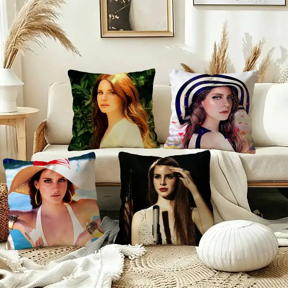 Lana Del Rey Hot Music Pillow Gift Home Office Decoration Bedroom Sofa Car Cushion Cover case 45x45