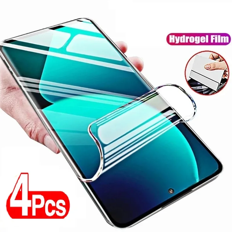 4PCS Screen Protector For OPPO Reno 10 11 5 6 8 7 9 Pro Plus 5G Hydrogel Film For OPPO Reno 8T 7SE 5 8 Lite