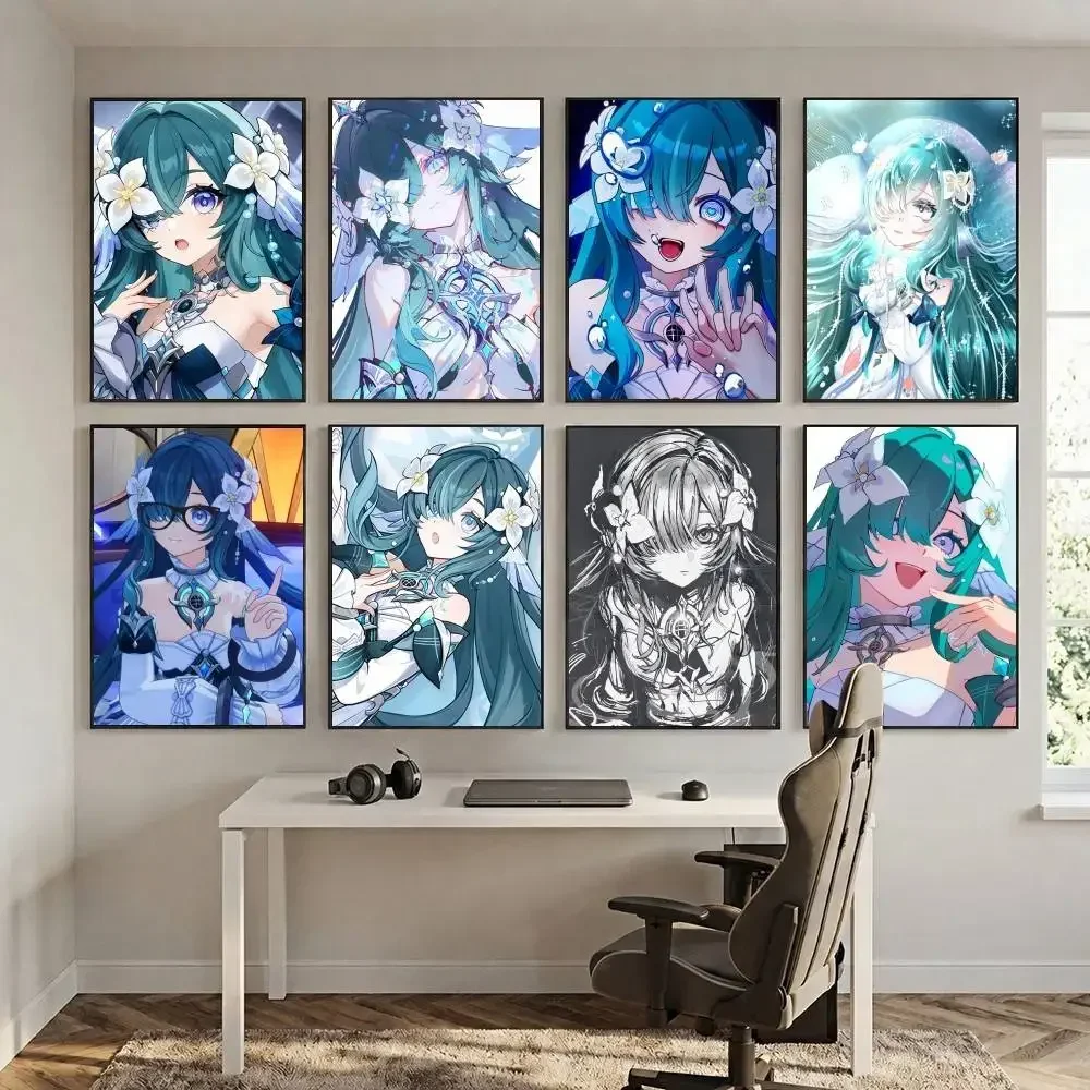 vodyanitsa Genshin Impact  Poster Perfect Space   for Office Home Theater Wall Art Decor Fancy Gift