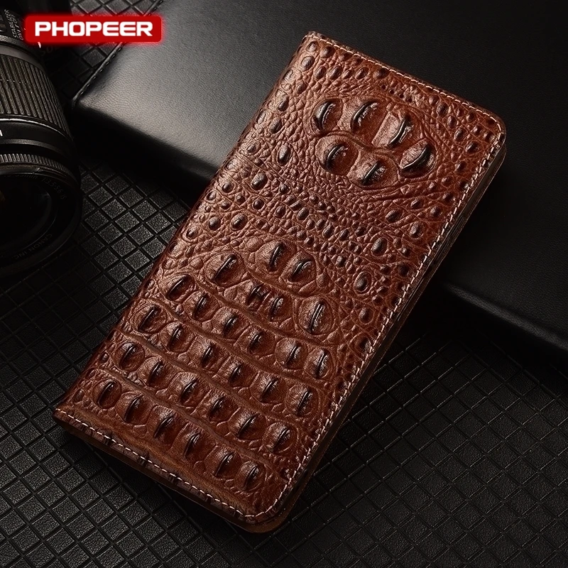 Genuine Leather Case for OPPO A52 A53 A53s A54 A54s A55 A55s A56 A57 4G 5G Flip Slot Magnetic Wallet Holder Book Phone Cover