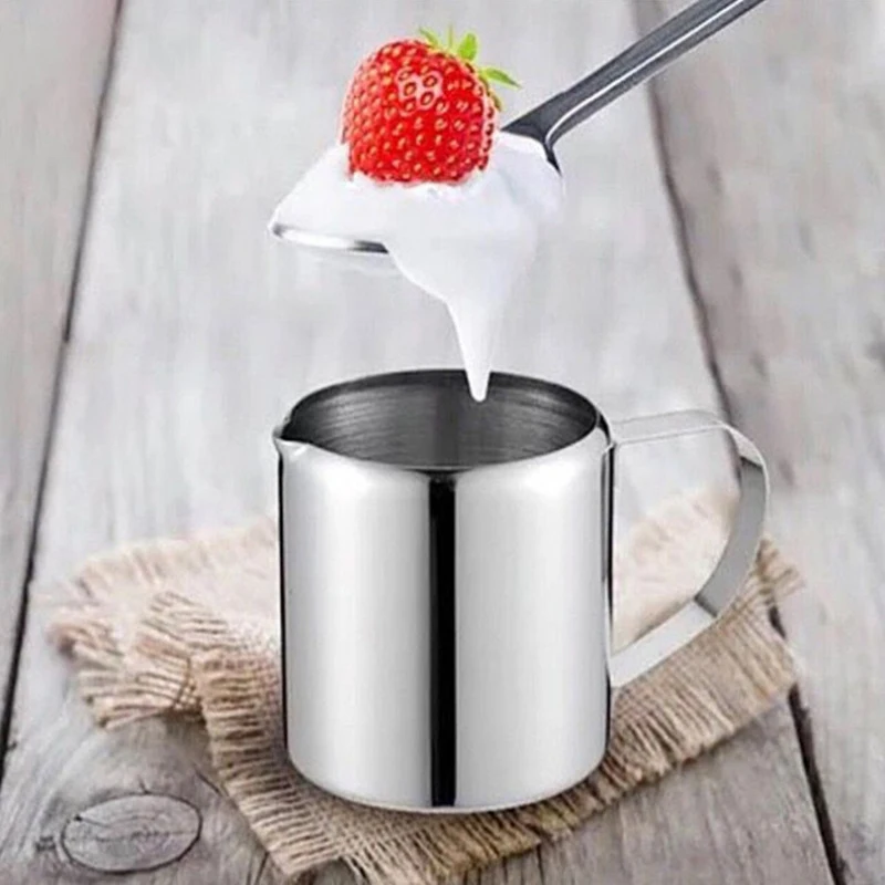1PC 150ML 304 Stainless Steel Kitchen Coffee Pitcher Pull Flower Frothing Milk Frothing Pitcher Barista Craft Cream Frothing Jug - Image 3