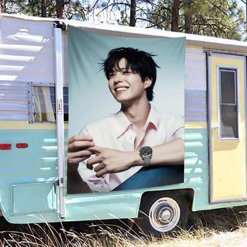 1 قطعة Kpop بارك بو اللثة الكلاسيكية DIY بها بنفسك العلم للأسرة مجموعة صور غرفة المعيشة المنزل النوم ديكور جدار ديكور فني راية