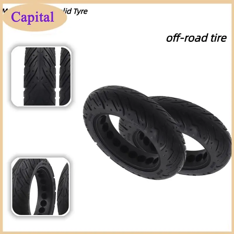 Off road tires are high-quality 10 inch solid tires suitable for 10X2.50 balance scooter non pneumatic tires