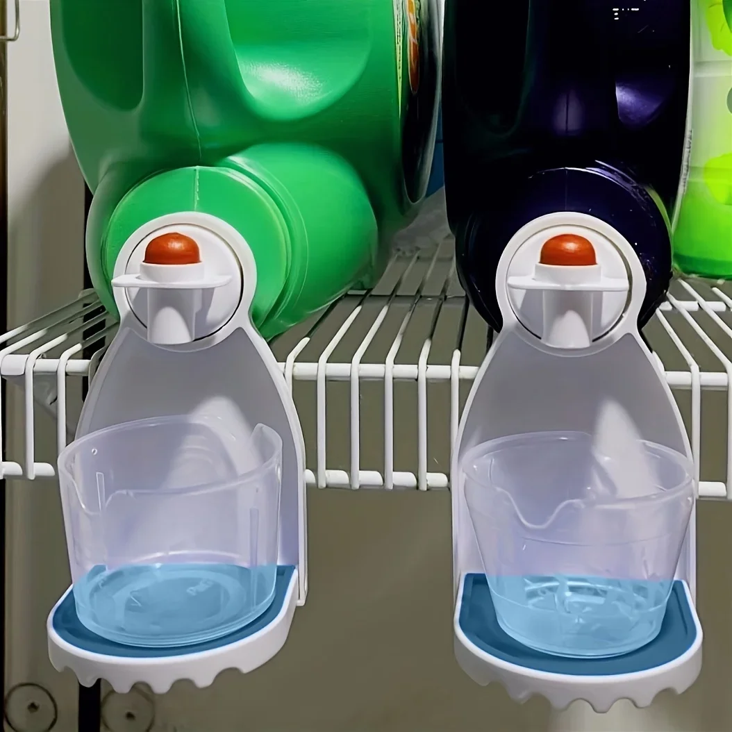 Laundry detergent cup holder with drip collection tray and soap dispenser, bathroom accessories