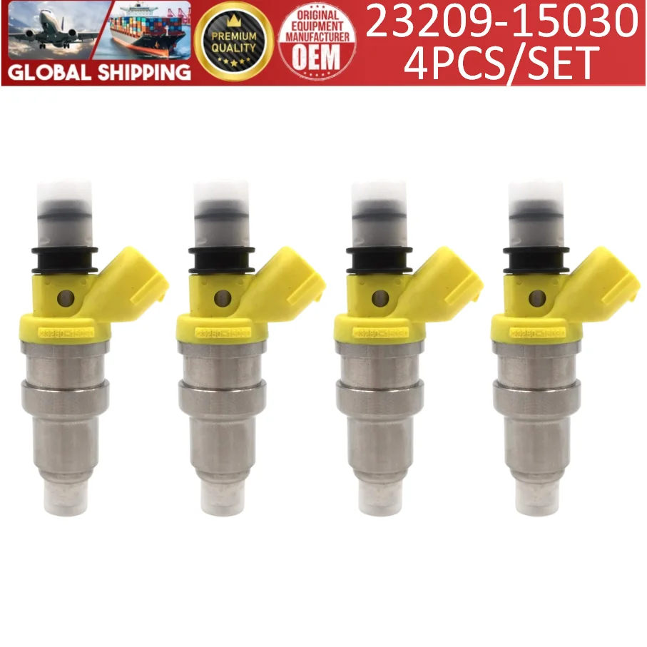 23209-15030 High Quality 4pcs Fuel Injectors For Toyota Corolla Sprinter 1.5L 5AFE LVN CRE TRN MRN#23250-15030