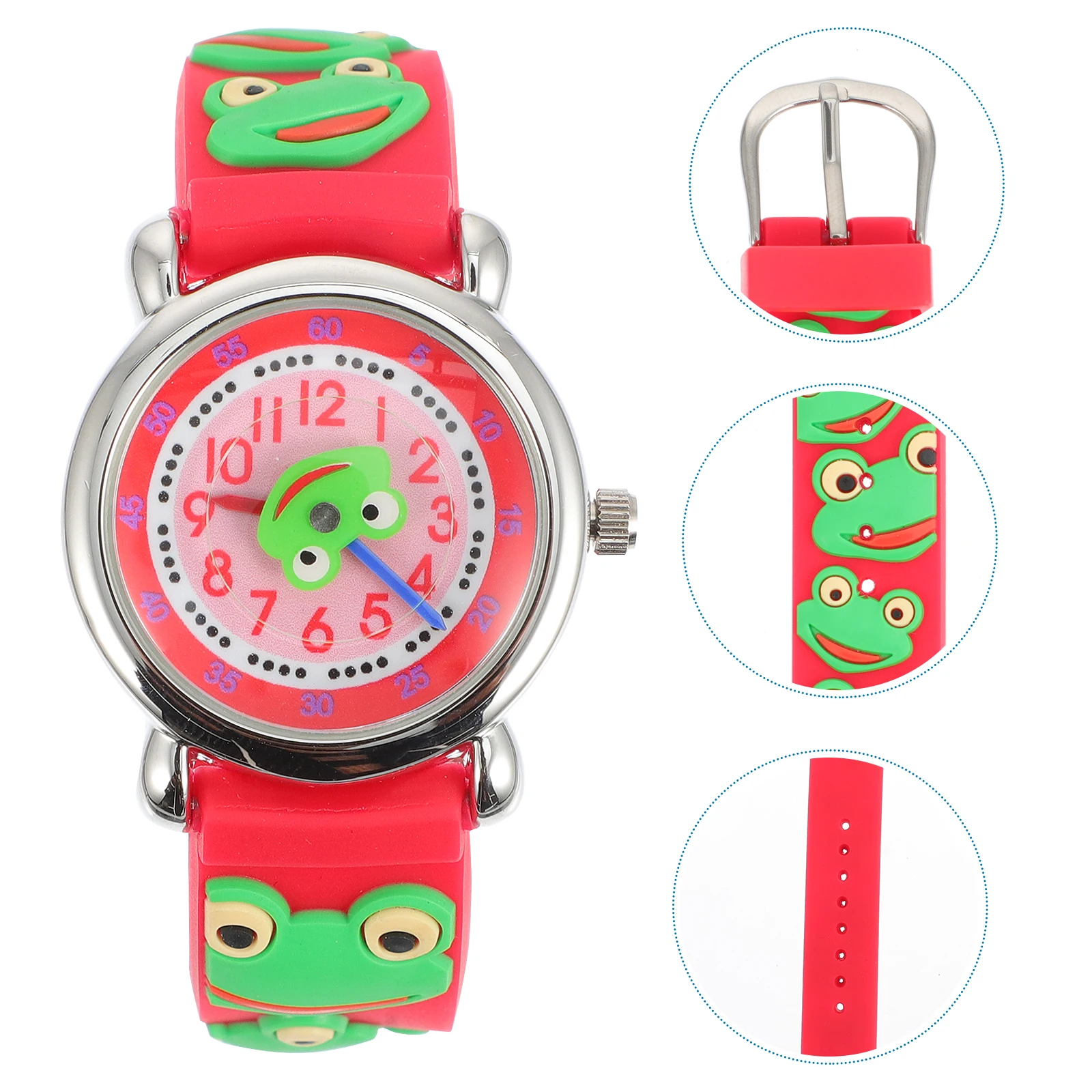 

1pc Cartoon 3D Silicone Watch For Boys Girls Accurate Quartz Movement Comfortable Durable Wristwatch Outdoor