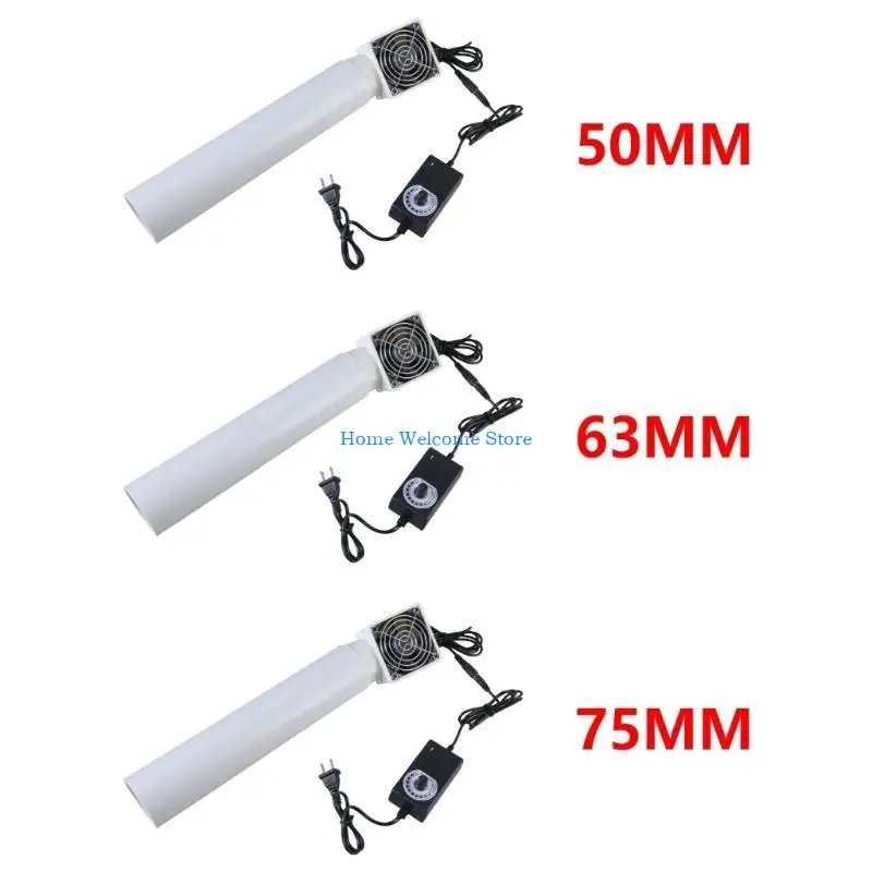 

F68E Energy Efficient 12V Duct Fan 50mm/63mm/75mm For Wardrobe Shoe Cabinet Workshop Venting Continuous Operation Ventilation