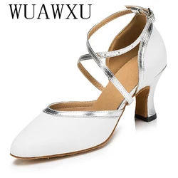 NATASHA Hot Latin Dance Shoes Silver Dance Shoes Professional Women's Modern Dance Shoes 8cm