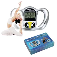 Portable Wireless Digital LCD Screen Handheld BMI Tester Body Fat Calorie Monitor Health Care Fat Meter Detection Analyzer Scale