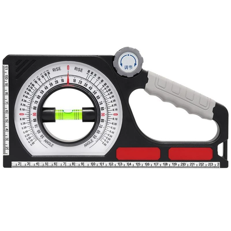 

Portable Mechanical Angle Slope Measuring Instrument Magnetic Level Bubble Inclinometer Protractor Slope Ruler Level