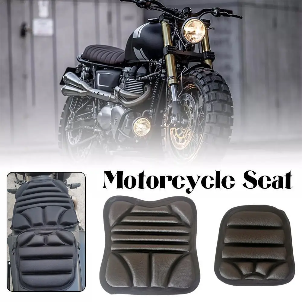 Double Seater 3D Motorcycle Seat Cushion Shock Absorption And Breathable Electric Vehicle Seat Cushion All Season Universal