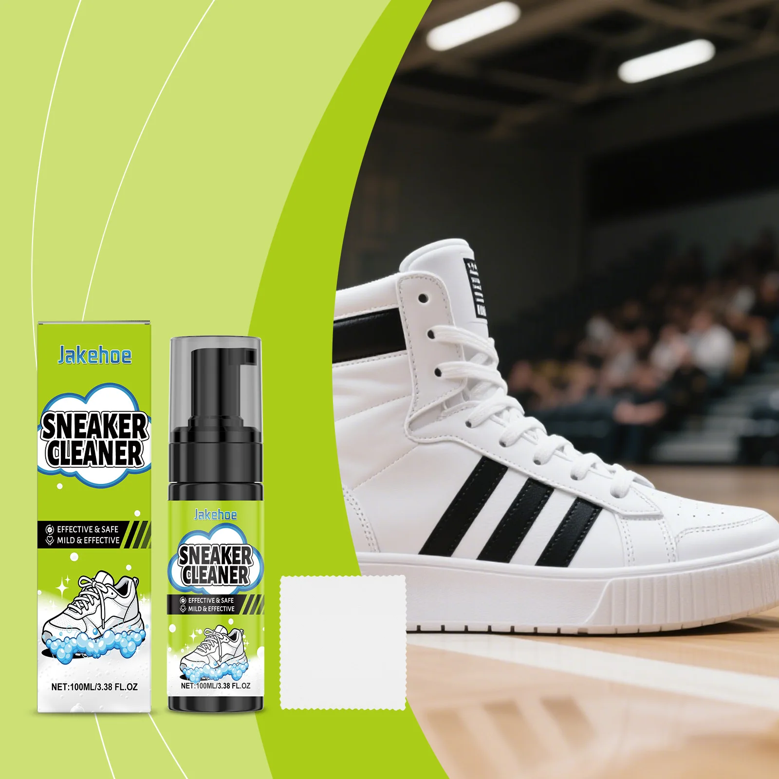 

White Shoe Cleaning Kit Sneaker No-Wash Foam Cleaner Aids Reducing Dirt Yellow Stains Daily Gentle Care Enhances Brightness