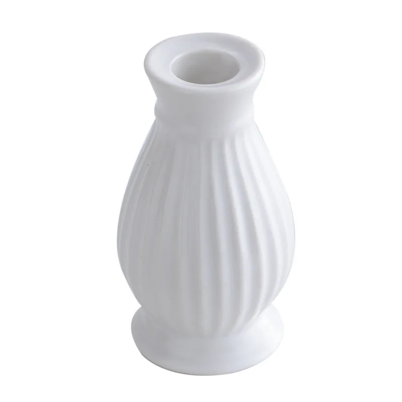 

White Nordic creative ceramic decorative candle holder desktop living room entrance bedroom decoration