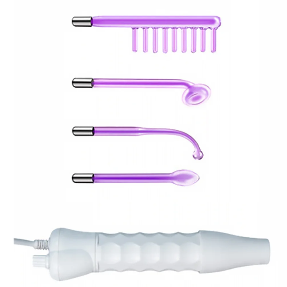 

High Frequency Electrotherapy Instrument White Electrotherapy Rod Uk Plug Portable Professional Beauty Device Skin Healing