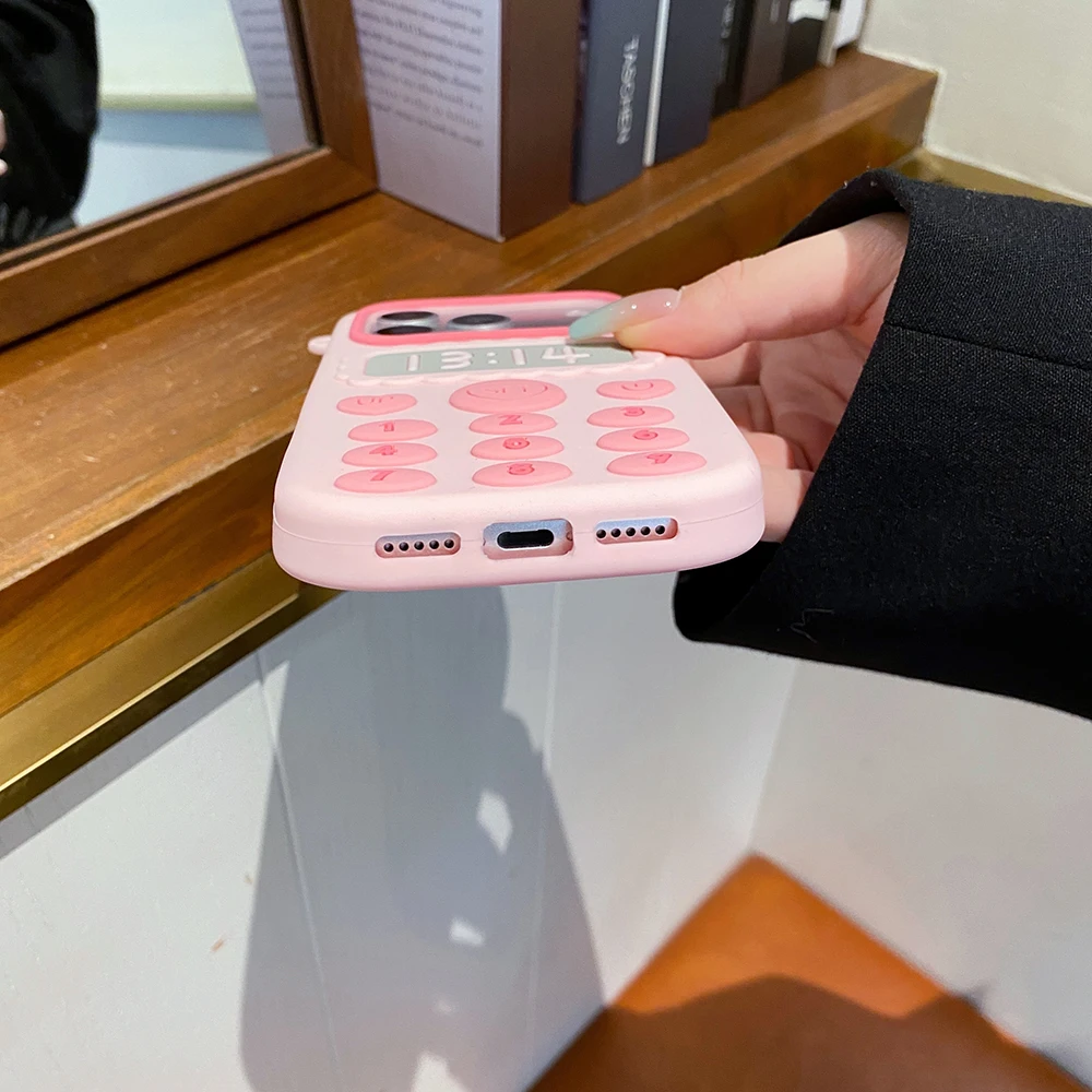 Niedliche 3D-Handyhülle im Handy-Stil für iPhone 17 16 15 14 13 12 Pro Max, Kawaii, stoßfest, weiche Silikon-Rückabdeckung – Detail 2