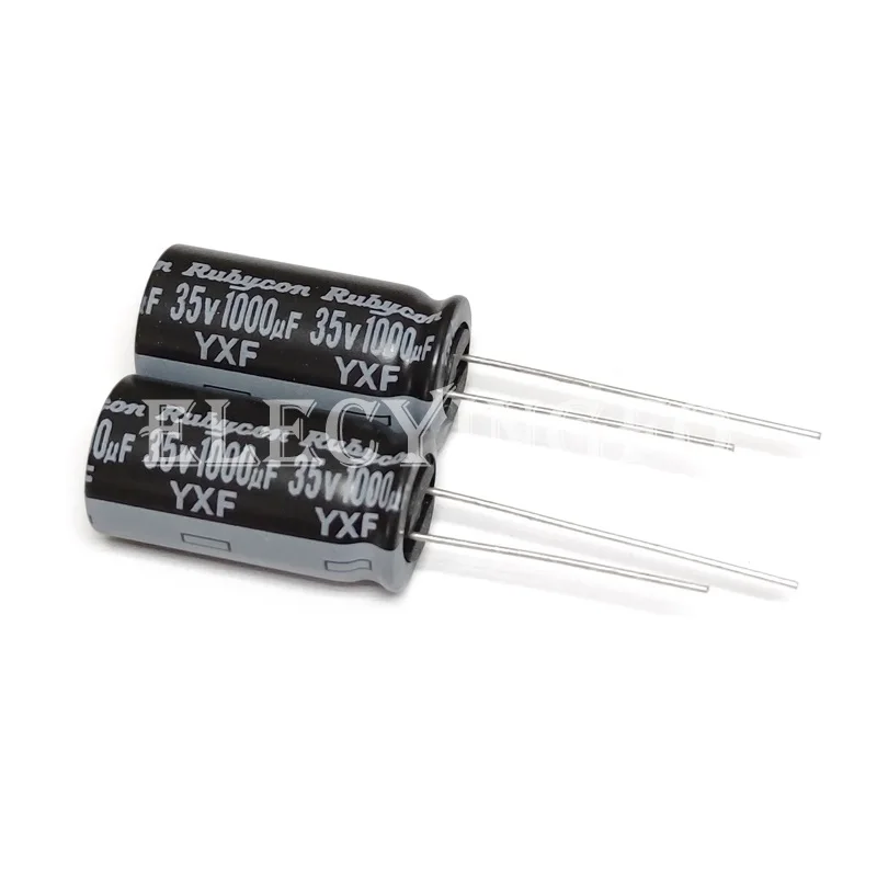 

35V1000UF YXF Original Rubycon 12.5X25 Aluminum Electrolytic Capacitor 35YXF1000M Long Life Low Impedance 1000uF 35V