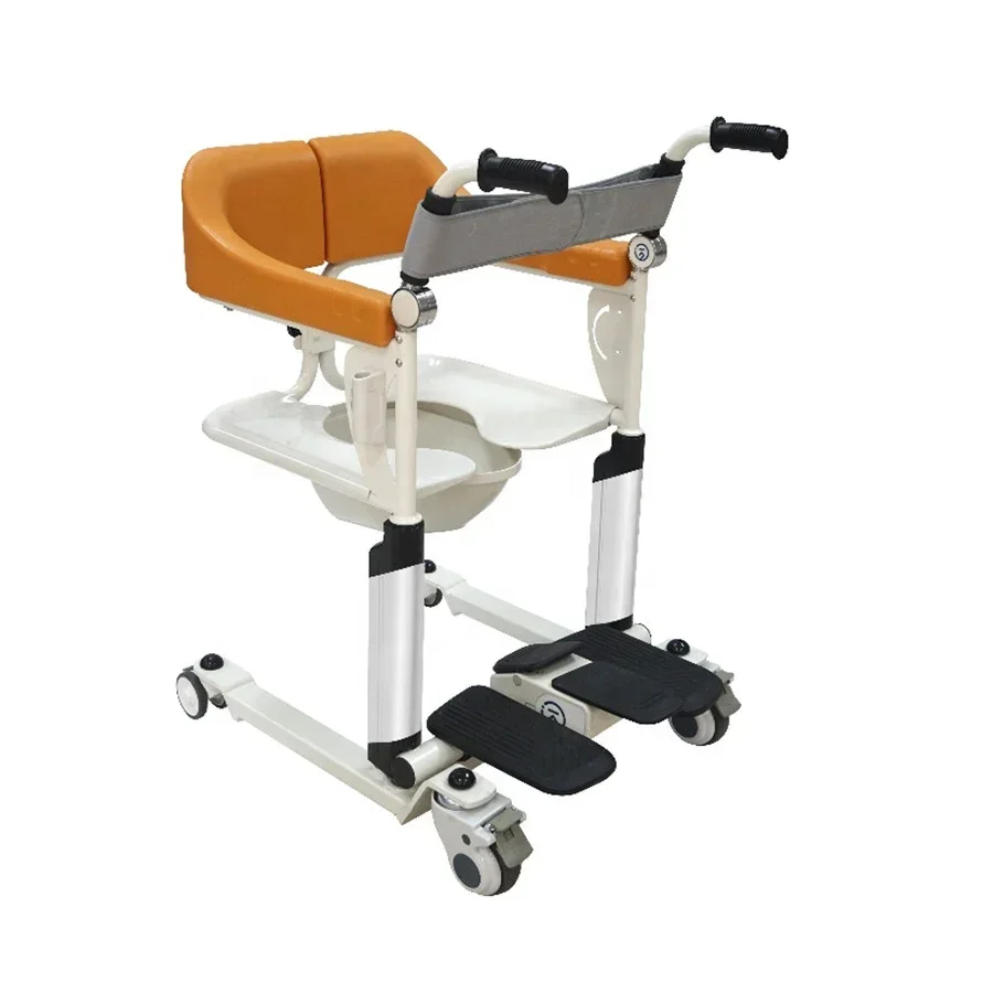 Multi functional shift machine, toilet chair, shower chair, disabled, elderly, fractured, lightweight, hand push for commuting