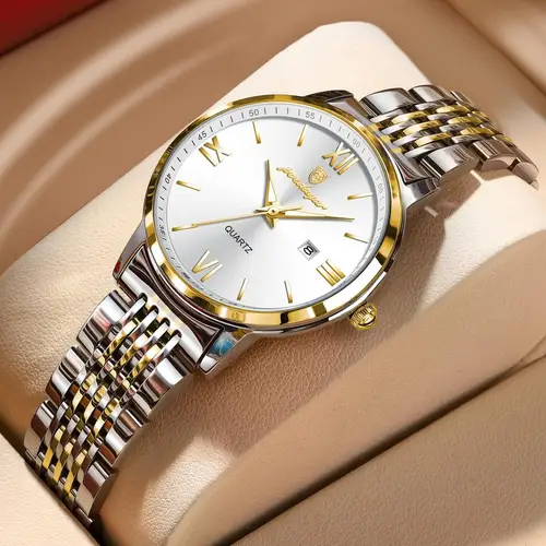 Reloj de pulsera POEDAGAR Original superior para mujer, reloj luminoso resistente al agua con fecha para mujer, relojes de cuarzo de acero inoxidable de alta calidad para mujer