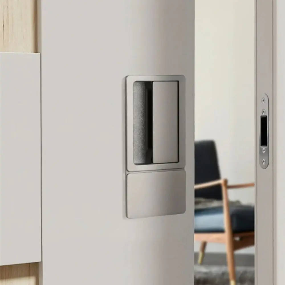 serrure-de-porte-magnetique-sans-poignee-finition-noire-a-languette-unique-fonctionnement-silencieux-mecanisme-magnetique