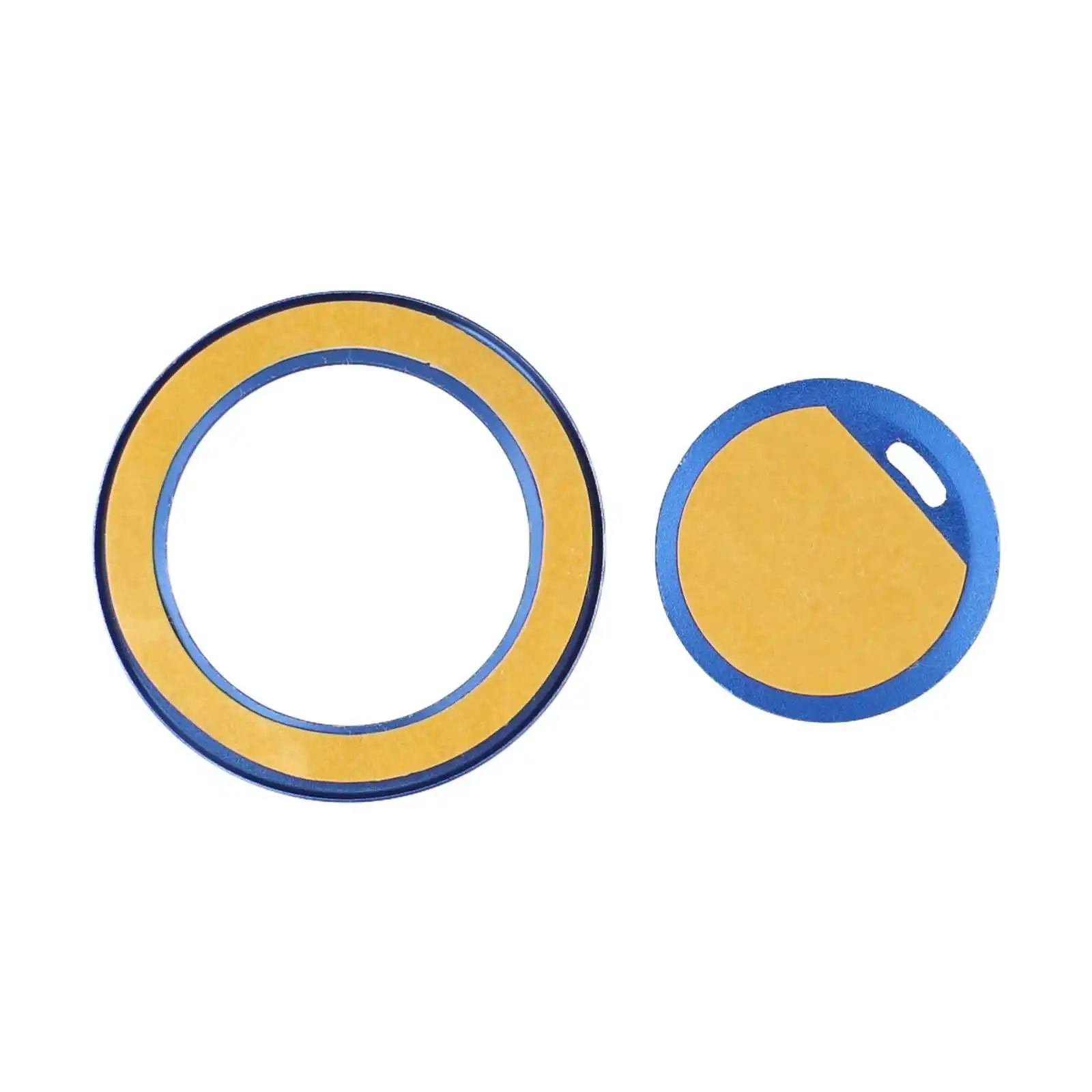 

Vehicle Accessory Installation Blue Engine Push Start Cover Aluminum Ignition Cover Self-Adhesive Installation