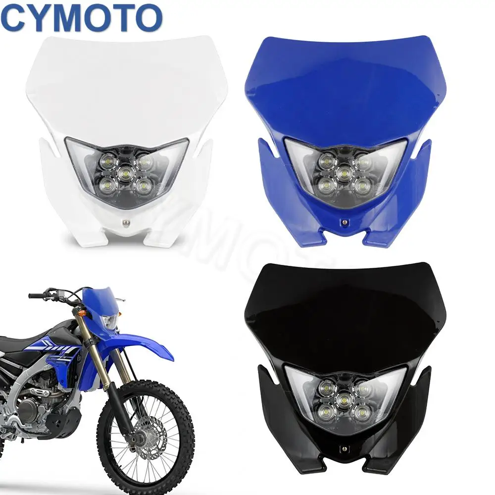 

Motorcycle Universal Headlamp For Yamaha WR250R WR250F TTR225 230 YZ 250/400/450 MX Dirt Bike Enduro Headlight Assembly