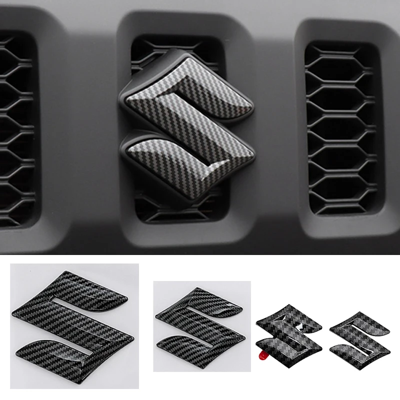 

Для SUZUKI Swift замененная эмблема центра рулевого колеса, наклейка на багажник, 2 шт./3 шт., ABS, углеродное волокно, логотип автомобиля, передний и задний значок, наклейка