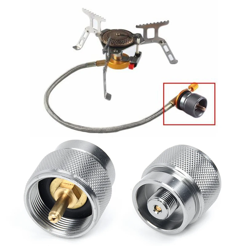 Outdoor Gas adapter Stove Tank Propane Cylinder Coupler Valve Accessories Replacement Burner Converter Parts Head