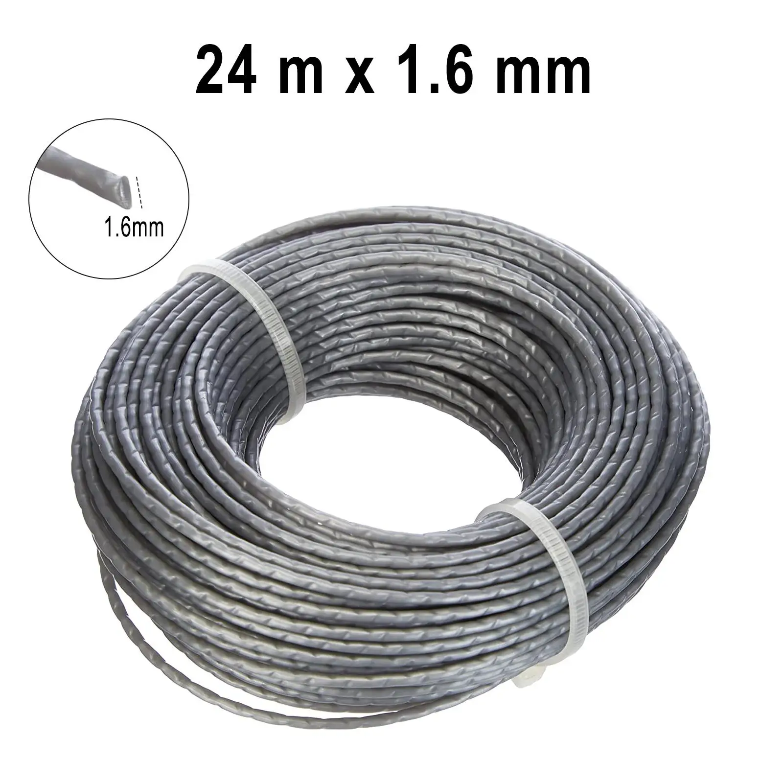 24m Steel Wire Nylon Grass Trimmer Line Strimmer Trimmer Line Spool For BOSCH ART 24 27 30 36 Brushcutter Trimmer Rope