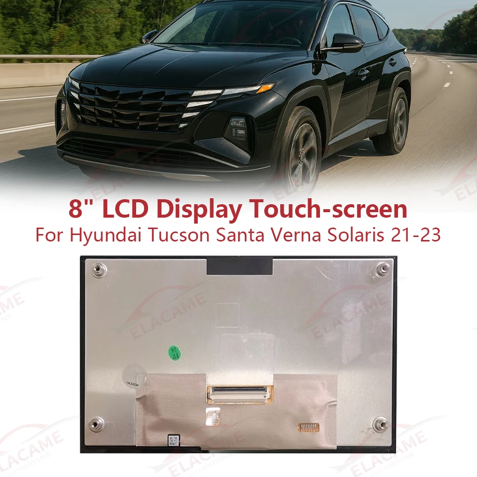 

TDO-0797F00136-V3 V2 V6 8"Inch LCD Display Screen for Hyundai Tucson Santa Verna Solaris 2021-23 Car NAV LMB5F00136 For KIA K5
