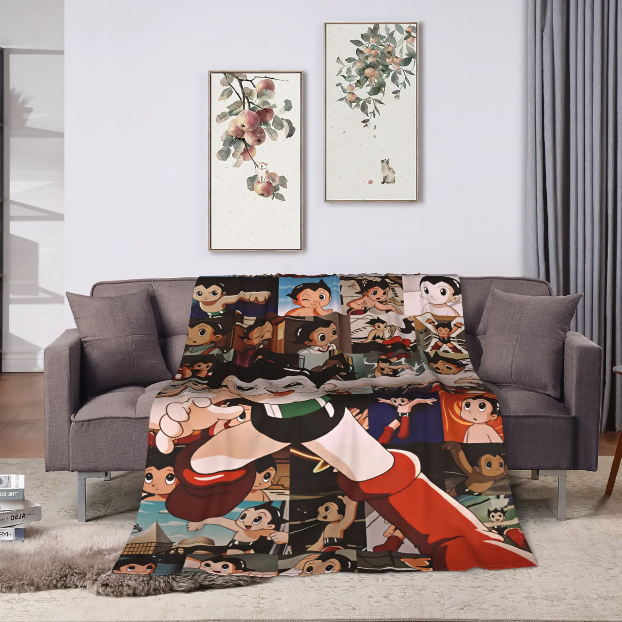 Astro Cartoon Boy Blanket Quality Super Soft  Throw Blanket Autumn Picnic Bedroom Funny Bedspread