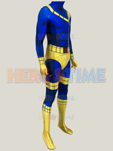 Halloween Cyclopse 3d Print Spandex Cosplay Kostuum Volwassenen Mannen Superheld Zentai Bodysuit Halloween Kostuum