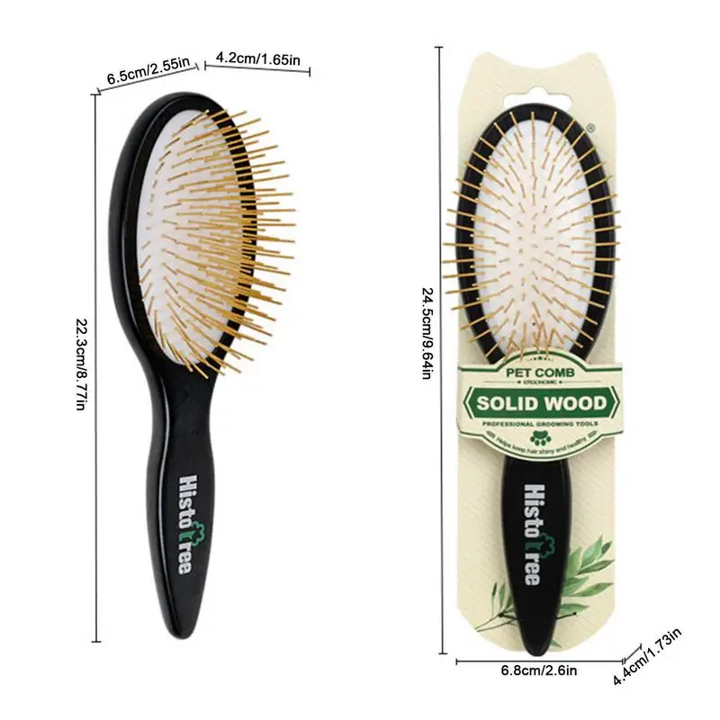 Pet Pin Brush Small Dog Cat Brush For Shedding Dematting Detangling Lightweight Portable Grooming Shedding Massage Pet Brush