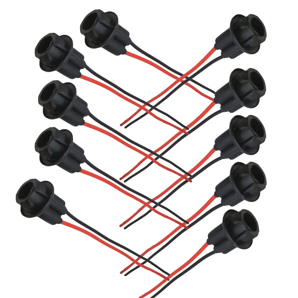 

10Pcs 12V Car Female Extension Wiring Harness Sockets Adapters Connectors 158 161 168 175 194 2823 2825 2827 904 906 912 921 W5W