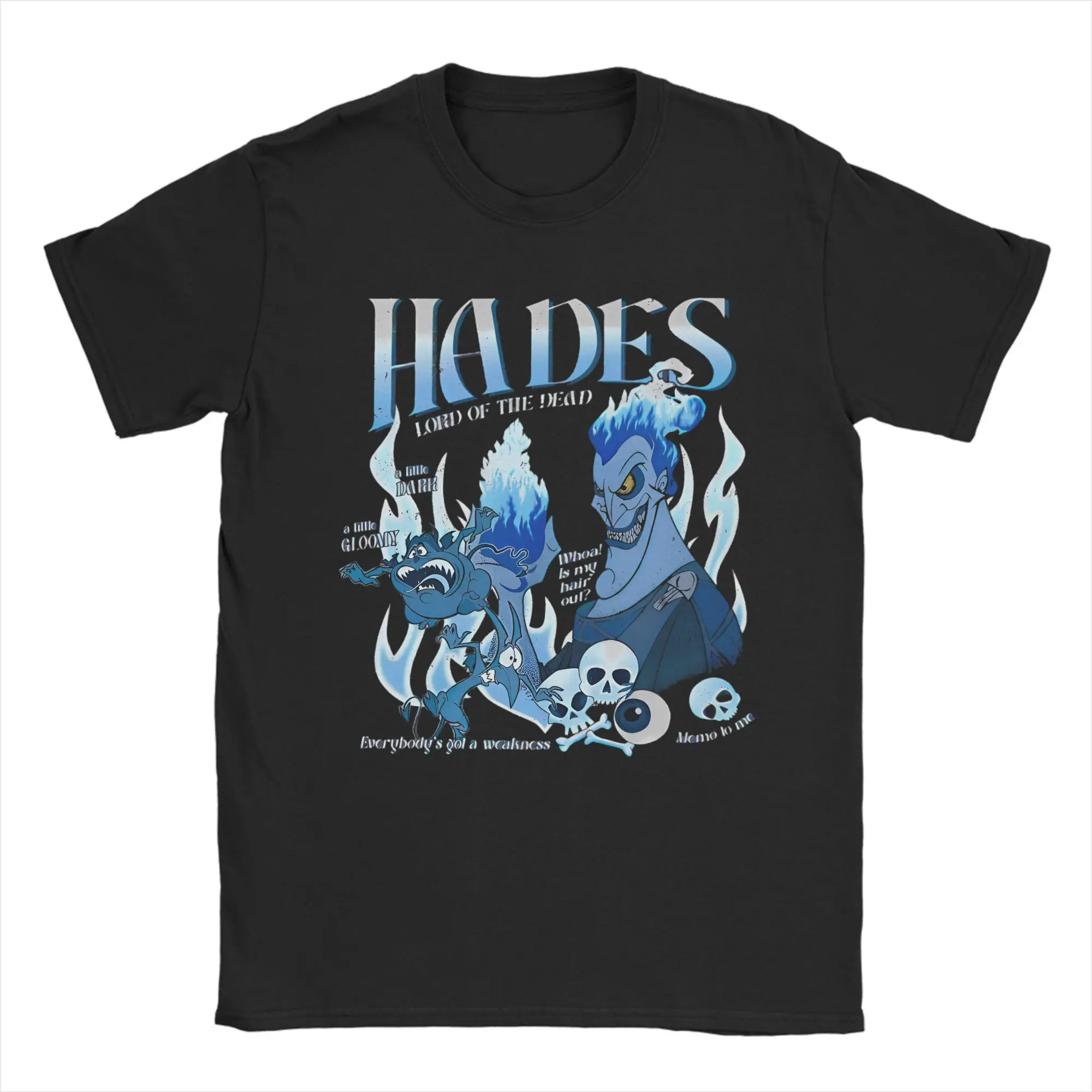 هرقل الأشرار Hades تي شيرت للرجال 100% قطن مضحك تي شيرت Crewneck سيد الموتى تيز قصيرة الأكمام فكرة هدية ميرش