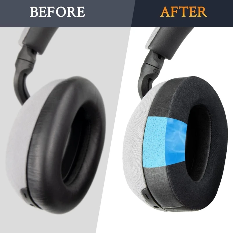 Ear Pads Sponge Cushion Replacement Elastic Ear Cushion Earmuffs for Bowers&Wilkins Px7 Headphone (1Pair)