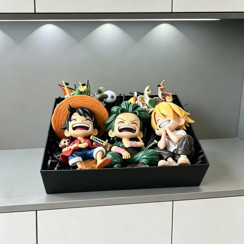 

BANDAI One Piece Monkey D. Luffy Action Figure Statue Gift For Men Desk Home Living Room TV Cabinet Decorative Ornament Premium