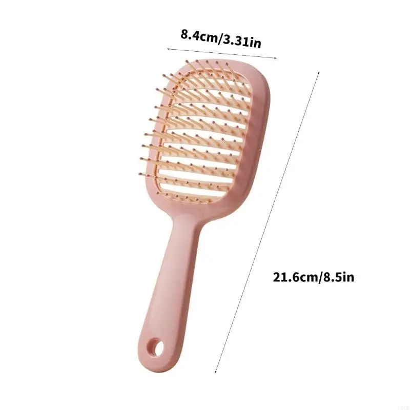 Portable Hollow Out Hairbrush for Women and Girls Fashion Styling Comb Hairdress Tool for Home or Travel