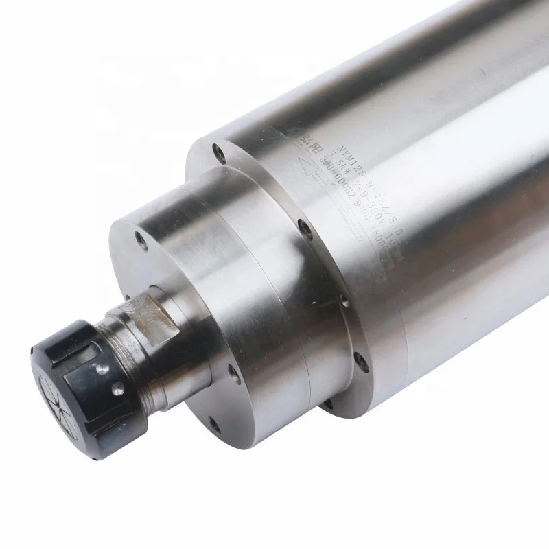 HYCNC 5.5kw 125mm Stone Engraving Spindle Motor Machine Spindle Motor  High Speed Water Cooled Stone