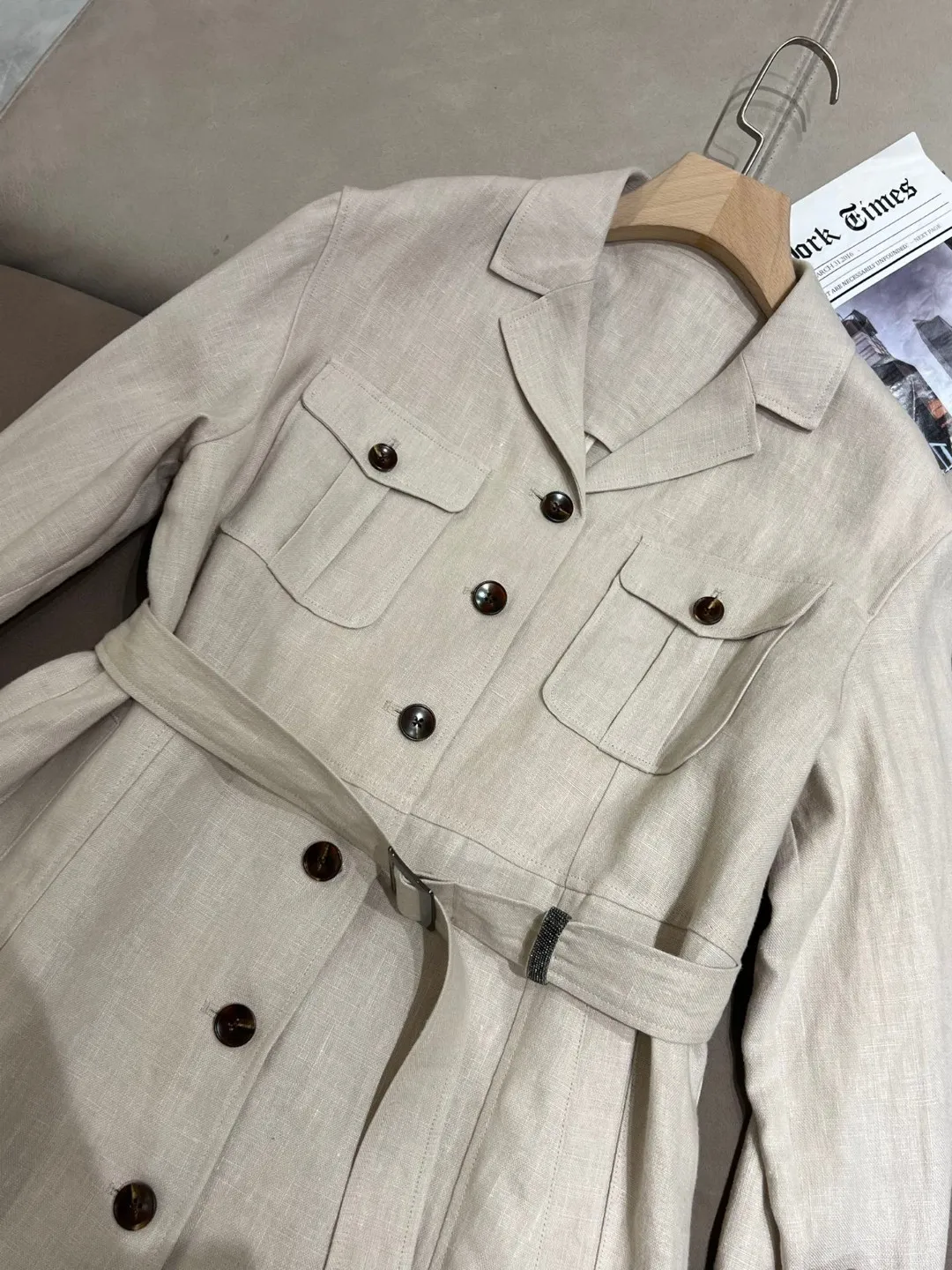 2024 Spring summer linen trench