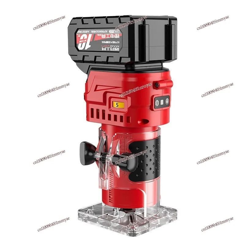 

Brushless Lithium Battery Trimming Machine Woodworking Household Rechargeable Slotting Electric Trimming Artifact Opening