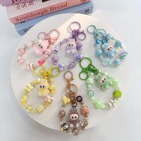 Monster Keychain Creative Bead Jewelry Resin Cartoon Backpack Pendant Diy Couple Accessories Decoration Holiday Children Gifts