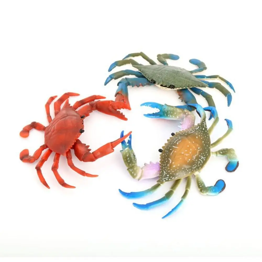 1/3Pcs Artificial Plastic Crab Ornaments, Room Realistic Crab Decoration, Simulated Marine Animal Statues, Suitable Gifts.