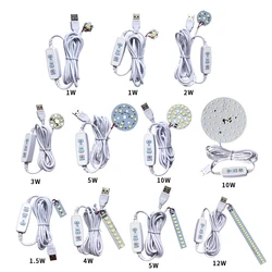Dc 5V Dimbare Led Chips 5730 Smd Led Lamp Diy Licht Verstelbare Led Lamp Usb Dimmer Leren En Werken Oplaadbare Lamp